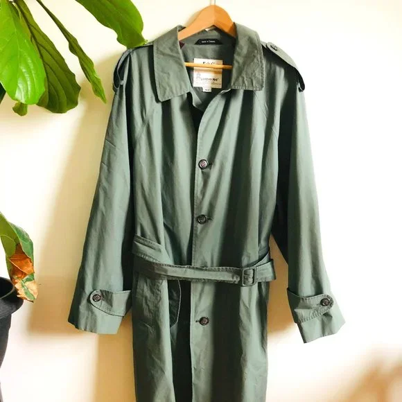 Vintage London Fog Water Repellent Trench Rain Coat - Picture 2 of 16